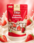 Titiz Crunchy Erdbeeren mit Milchcreme – 100 g