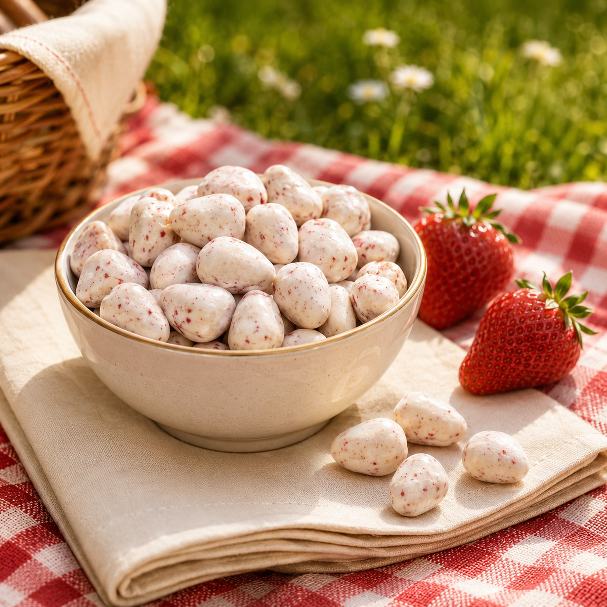 Titiz Crunchy Erdbeeren mit Milchcreme – 100 g