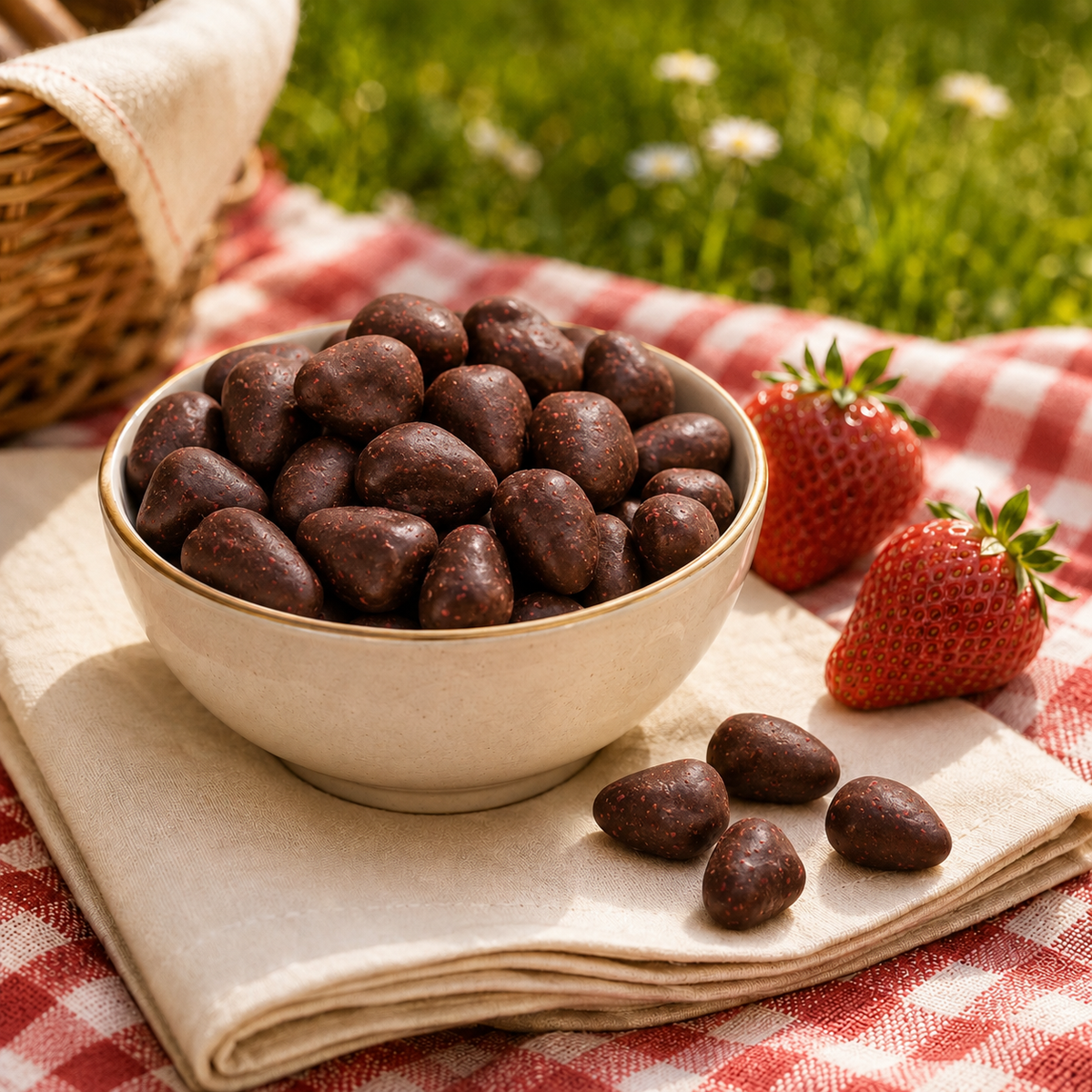Titiz Crunchy Erdbeeren mit Kakao – 100 g