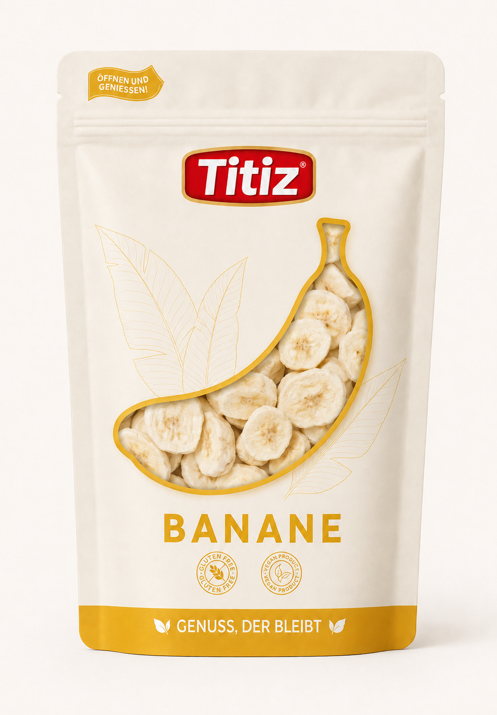 Gefriergetrocknete Bananenstücke - 80g