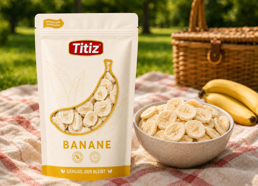 Gefriergetrocknete Bananenstücke - 80g